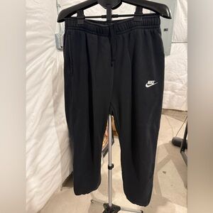 Nike Black Joggers with White Logo